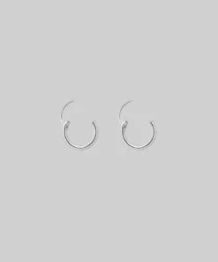 CLASSICS Earrings Small Silver Hoops - 8mm 6 CLASSICS Earrings Small Silver Hoops - 8mm