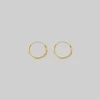 End Of Line 9K Gold Hoops - 11mm