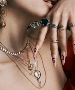 CLASSICS Necklaces & Chains ELIN. Sun & Moon Layering Necklaces - Silver