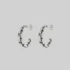 SS22 RESOLUTE. Chunky Chain Hoop Earrings - Silver