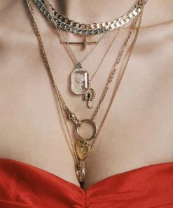 CLASSICS Necklaces & Chains RAPHAEL. Etched Glass Rose Necklace - Silver