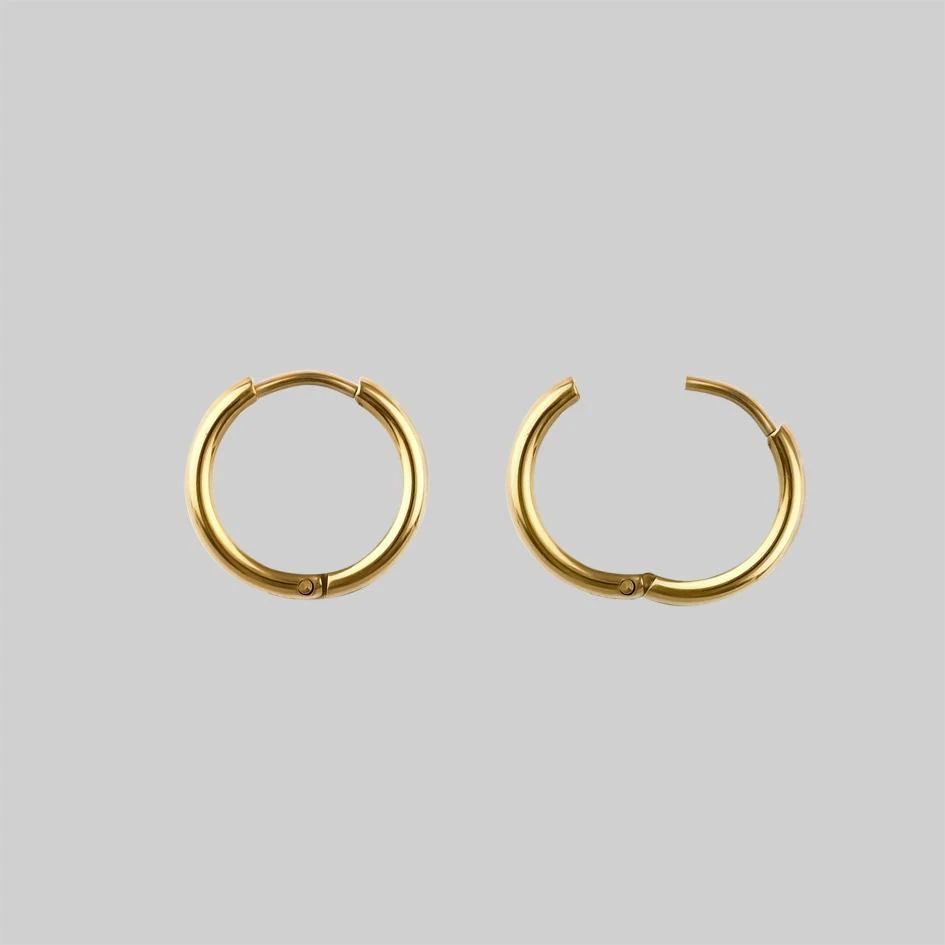 CLASSICS DAY DREAMER. Cherub Hoop Earrings - Gold 3 CLASSICS DAY DREAMER. Cherub Hoop Earrings - Gold