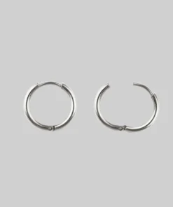 CLASSICS MOIRA. Snake Wrap Hoop Earrings - Silver