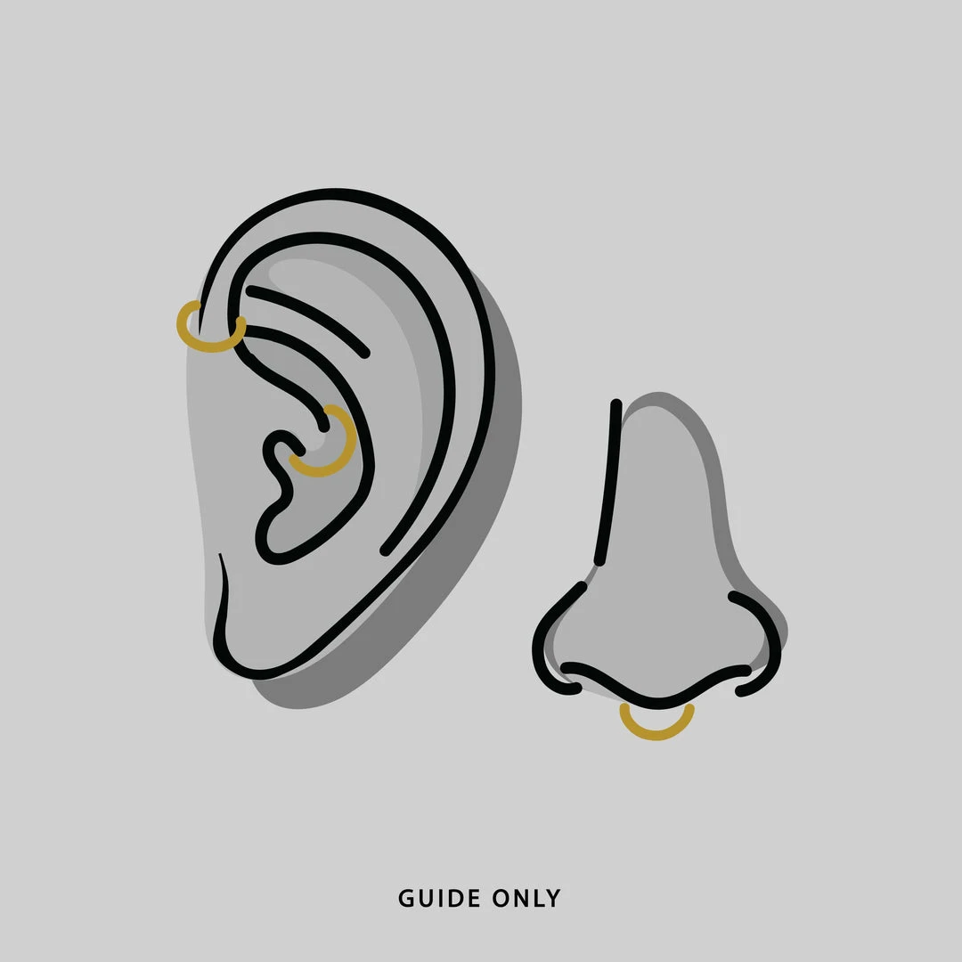 CLASSICS NEBULA. Opal Gold Clicker Ring - Septum Earrings 3 CLASSICS NEBULA. Opal Gold Clicker Ring - Septum Earrings