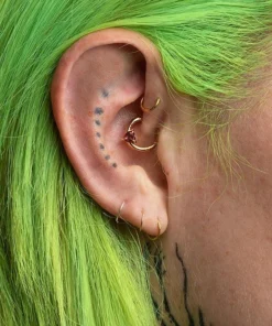 CLASSICS HEART & SOUL. Garnet Heart Septum Clicker Ring - Gold Earrings 9 CLASSICS HEART & SOUL. Garnet Heart Septum Clicker Ring - Gold Earrings