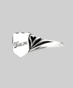 CLASSICS Rings DARLING. Shield Signet Ring - Silver