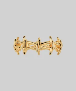 SS22 BEYOND. Barbed Wire Ring - Gold Rings
