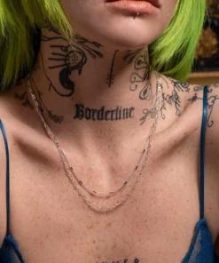 CLASSICS PURITY. Delicate Double Chain Necklace - Silver Necklaces & Chains