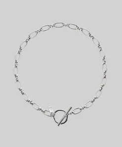SS22 Bracelets GETAWAY. Double Wrap T-Bar Chain Bracelet - Silver