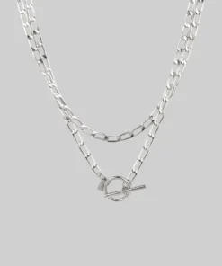 CLASSICS ETERNAL. Double Wrap T-Bar Necklace - Silver Necklaces & Chains