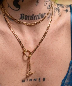 CLASSICS Necklaces & Chains HARMONY. Double Wrap T-Bar Chain - Gold