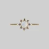 CLASSICS ELOISE. Simple Opal Cluster Gold Ring
