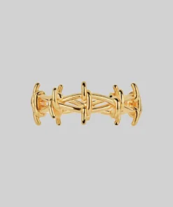 SS22 BEYOND. Barbed Wire Ring - Gold Rings