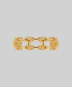 SS22 Rings RESOLUTE. Double Chunky Chain Ring - Gold