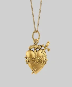 CLASSICS INFERNO. Sacred Heart Necklace - Gold Necklaces & Chains