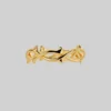SS22 REVIVAL. Thorn Band Ring - Gold