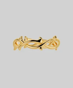 SS22 REVIVAL. Thorn Band Ring - Gold