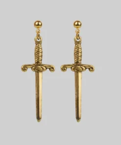 CLASSICS TRUST. Dagger Earrings - Gold