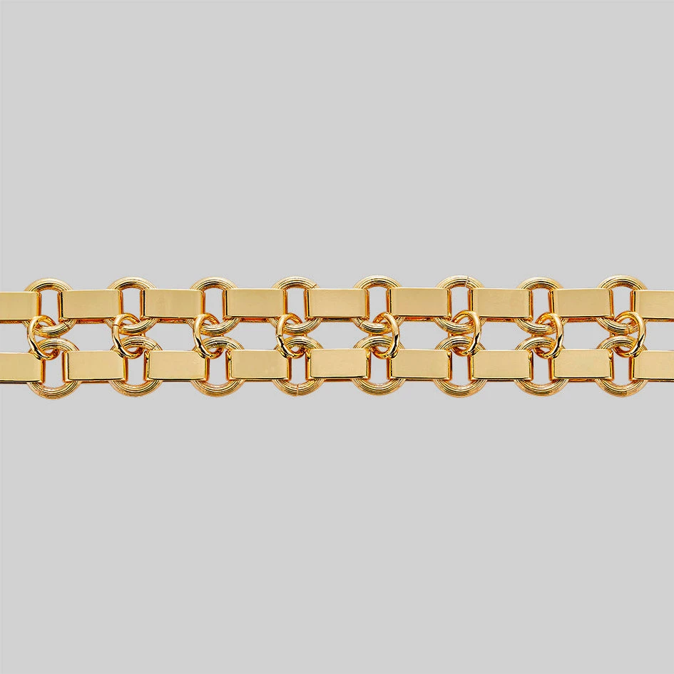 SS22 ANARCHY. Wide Chain Choker - Gold 1 SS22 ANARCHY. Wide Chain Choker - Gold