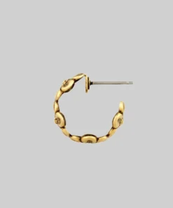 CLASSICS PURITY. Daisy Chain Hoop Earrings - Gold