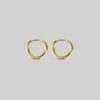 CLASSICS VITA. Hinge Huggie Hoop Earrings - Gold