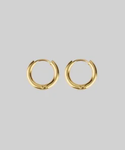 CLASSICS VITA. Hinge Huggie Hoop Earrings - Gold