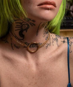 CLASSICS Necklaces & Chains PARADOX. Oversized Ring Chain Choker - Gold