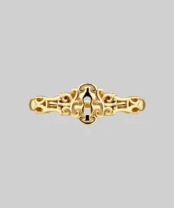 CLASSICS Rings NO KEY. Door Lock Ring - Gold