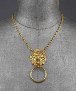 CLASSICS Necklaces & Chains ANWAR. Lion Knocker Necklace - Gold