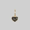 End Of Line MEMENTO MORI. Heart Hoop Earrings - Gold