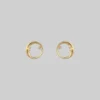 CLASSICS TWILIGHT. Moon Crescent & Star Earrings - Gold
