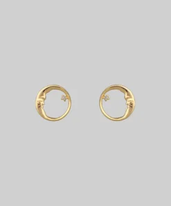 regalrose outlet shop 32 CLASSICS TWILIGHT. Moon Crescent & Star Earrings - Gold
