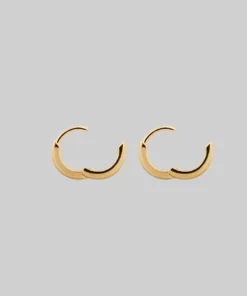 CLASSICS Simple Gold Clicker Hoop Earrings - 12mm