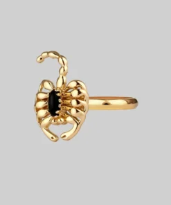 CLASSICS VELES. Scorpion Onyx Ring - Gold