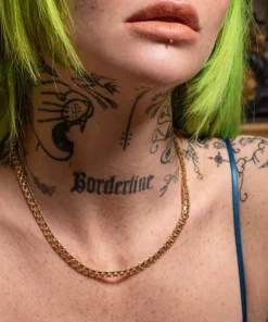 End Of Line REGARD. Cross Link Chunky Chain Necklace - Gold Necklaces & Chains