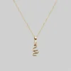 CLASSICS Necklaces & Chains DIVINITY. Garnet Snake Gold Necklace