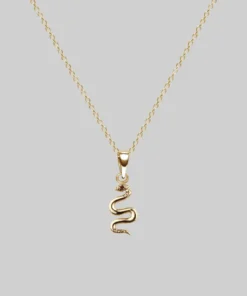 CLASSICS Necklaces & Chains DIVINITY. Garnet Snake Gold Necklace