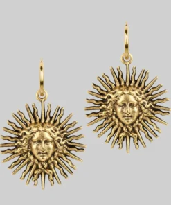 End Of Line SOL INVICTUS. Sun Goddess Earrings - Gold