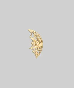 CLASSICS NARCISSA. Gold Web Stud Earring - Helix