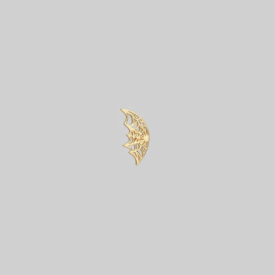 CLASSICS NARCISSA. Gold Web Stud Earring - Tragus Earrings 1 CLASSICS NARCISSA. Gold Web Stud Earring - Tragus Earrings