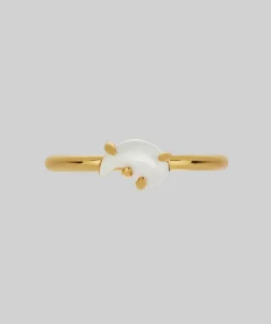 SS22 Yin & Yang Gemstone Rings - Gold