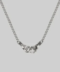 CLASSICS UNITY. Linking Hands Necklace - Silver