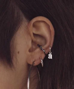 CLASSICS SLINK. Silver Snake & Heart Daith Ring