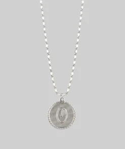 End Of Line Necklaces & Chains Initial Medallion Silver Necklace (N - Z)