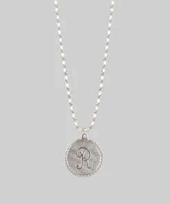 End Of Line Necklaces & Chains Initial Medallion Silver Necklace (N - Z)