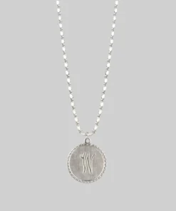 End Of Line Necklaces & Chains Initial Medallion Silver Necklace (N - Z)