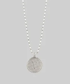 End Of Line Necklaces & Chains Initial Medallion Silver Necklace (N - Z)