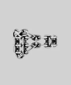 SS22 Rings The Supreme Heart Chain Ring - Silver 6 SS22 Rings The Supreme Heart Chain Ring - Silver