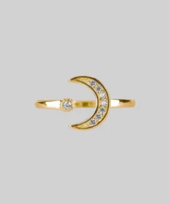 CLASSICS Rings INDU. Moon & Star Gold Ring