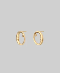 CLASSICS TWILIGHT. Moon Crescent & Star Earrings - Gold